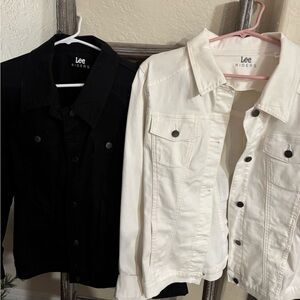 Riders by Lee Women's Black and White Denim Jackets (Set)